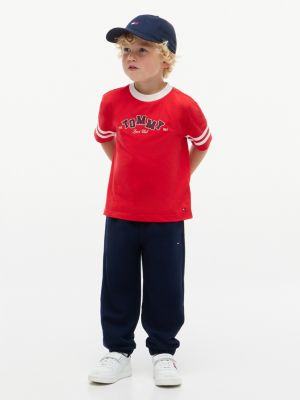 Kids' Sport Logo T-Shirt & Jogger Set, Red Glare