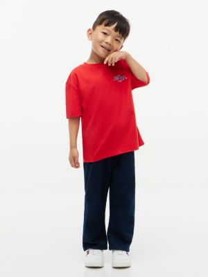 Детские футболки Tommy Hilfiger Kids' Tommy Sport Club Logo T-Shirt — фото 2