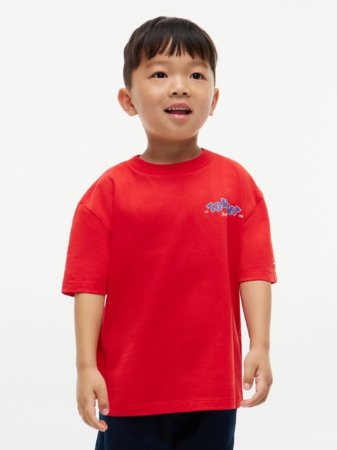 Детские футболки Tommy Hilfiger Kids' Tommy Sport Club Logo T-Shirt