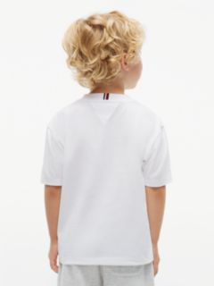 Kids' Tommy Sport Club Logo T-Shirt — White 4