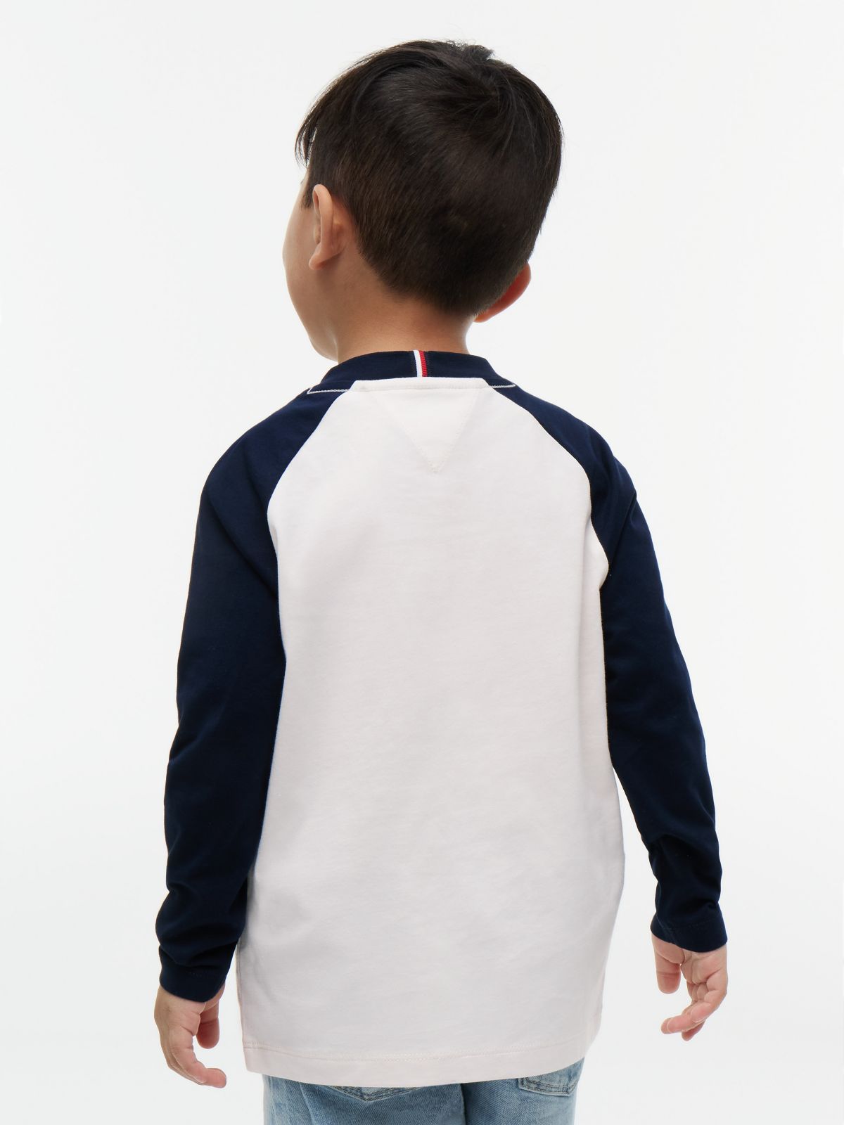 Kids' Raglan Taxi Logo T-Shirt — Dark Blue