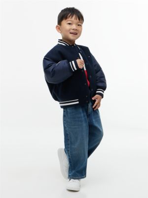Детские джинсы Tommy Hilfiger Tommy 1985 Logo Wide Leg, цвет: Синий — фото 2