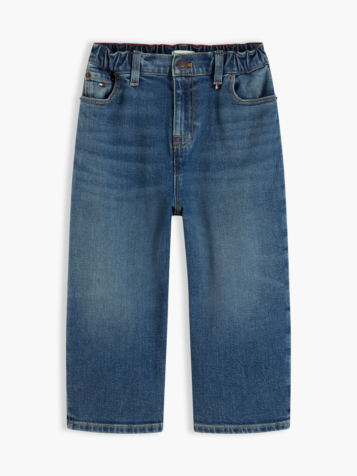 Kids' Tommy 1985 Logo Wide Leg Jean — Blue