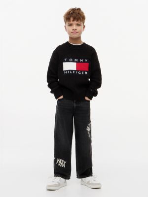 Детские джинсы Tommy Hilfiger Kids' Hilfiger Graffiti Print Baggy Jean — фото 2