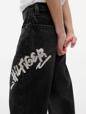 Детские джинсы Tommy Hilfiger Kids' Hilfiger Graffiti Print Baggy Jean — фото 3