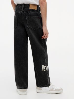 Детские джинсы Tommy Hilfiger Kids' Hilfiger Graffiti Print Baggy Jean — фото 4