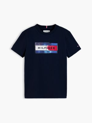 Детские футболки Tommy Hilfiger Kids' Hilfiger Flag Graphic T-Shirt — фото 5