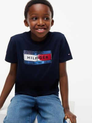 Детские футболки Tommy Hilfiger Kids' Hilfiger Flag Graphic T-Shirt — фото 3