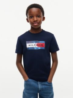 Kids' Hilfiger Flag Graphic T-Shirt — Blue 1