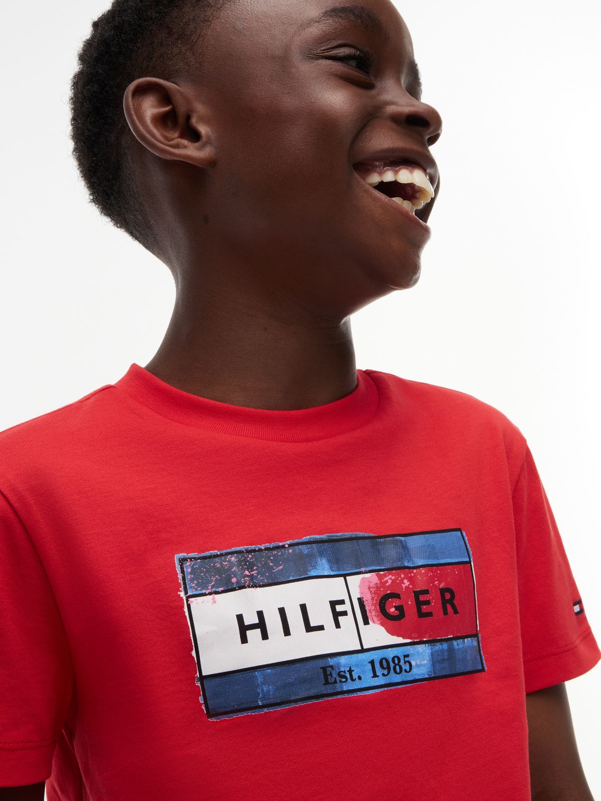 Kids' Hilfiger Flag Graphic T-Shirt — Red Glare