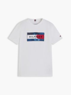 Kids' Hilfiger Flag Graphic T-Shirt — White 5
