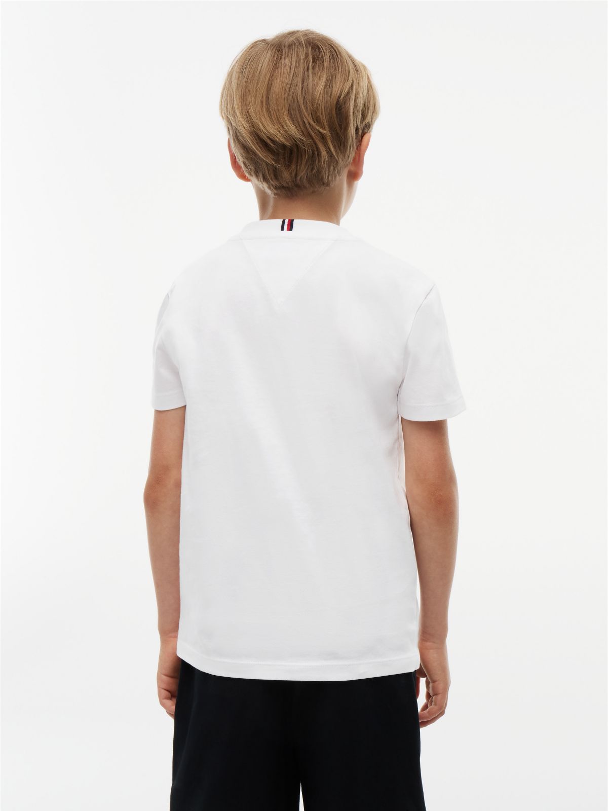 Kids' Hilfiger Flag Graphic T-Shirt — White