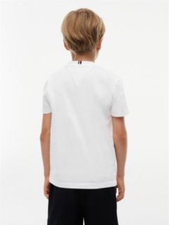 Kids' Hilfiger Flag Graphic T-Shirt — White 4