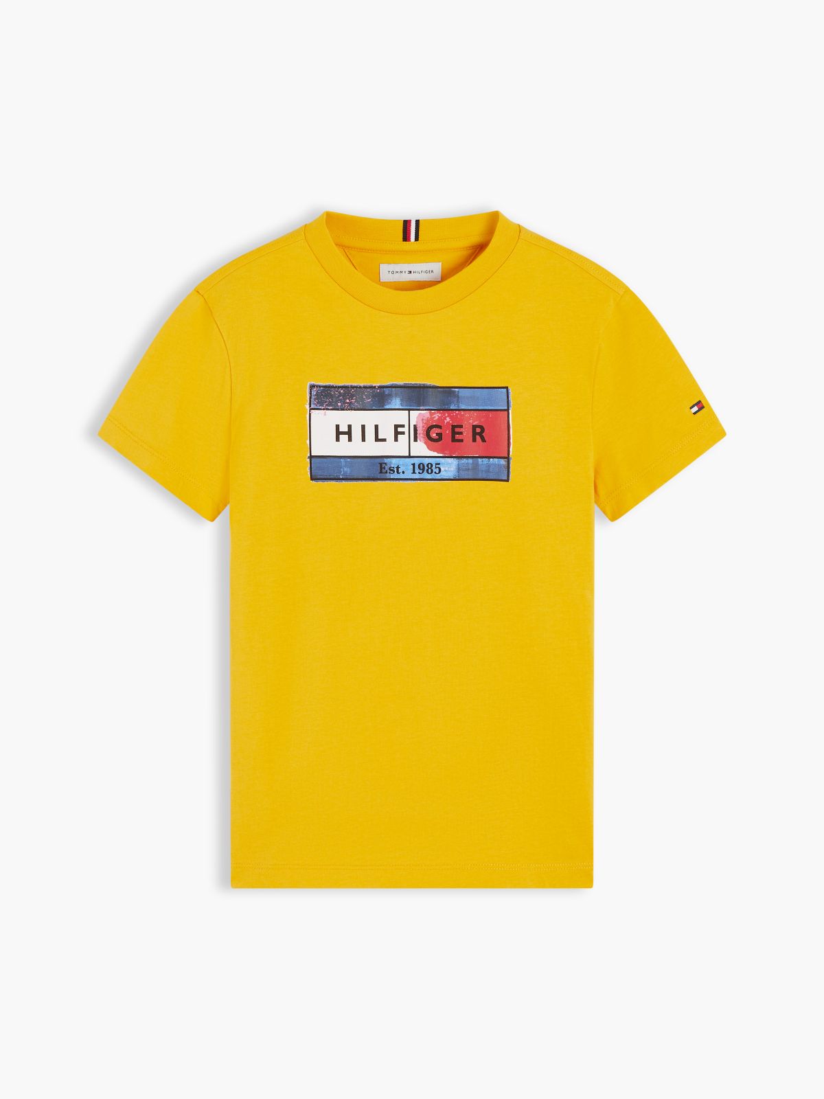 Kids' Hilfiger Flag Graphic T-Shirt — Countryside Yellow
