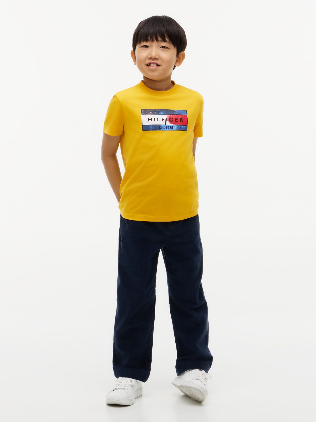 Kids' Hilfiger Flag Graphic T-Shirt — Countryside Yellow