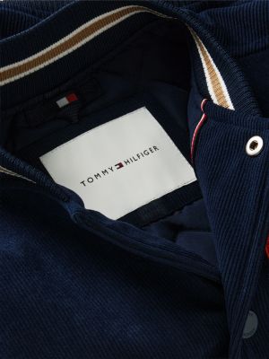 Детская куртка Tommy Hilfiger Mixed-Media Corduroy Bomber, цвет: Тёмно-синий — фото 6
