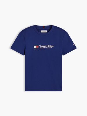 Детская футболка Tommy Hilfiger Hilfiger Flag, цвет: Синий — фото 5