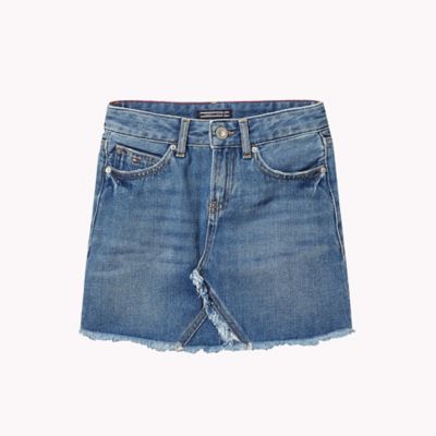 tommy hilfiger blue jean skirt