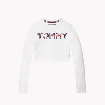 tommy hilfiger cropped long sleeve