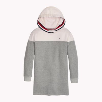 tommy hilfiger colorblock hoodie dress