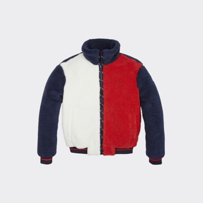 tommy jeans teddy bomber jacket