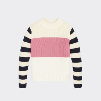 tommy icons mock neck sweater