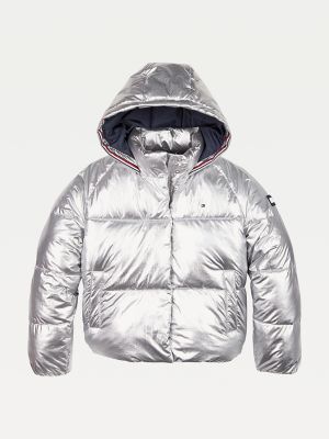 tommy hilfiger puffer jacket girls