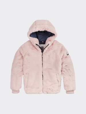 tommy hilfiger fur hood jacket