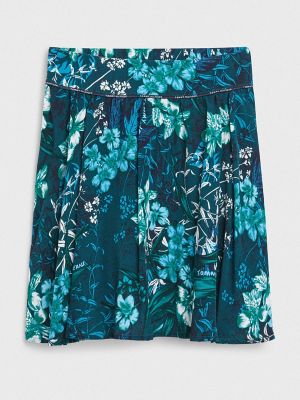Kids' Tropical Print Skirt, Green Tropical Flower
