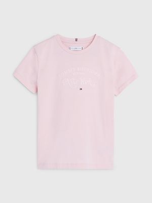 Kids' Logo T-Shirt, Pink Shade