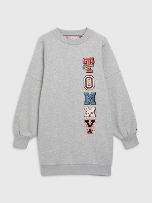 Tommy hilfiger clearance logo sweatshirt dress