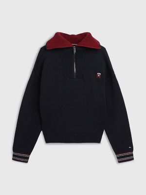 Buy Polo Ralph Lauren Men Navy Monogram Fleece Hoodie Online