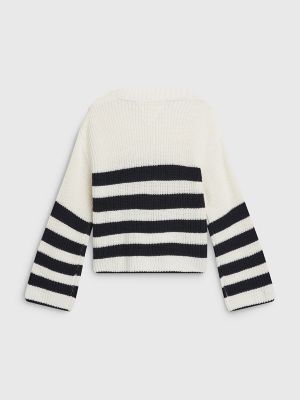 Kids' Nautical Stripe Sweater | Tommy Hilfiger USA