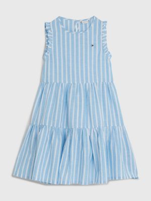 Tommy hilfiger blue and white striped dress sales