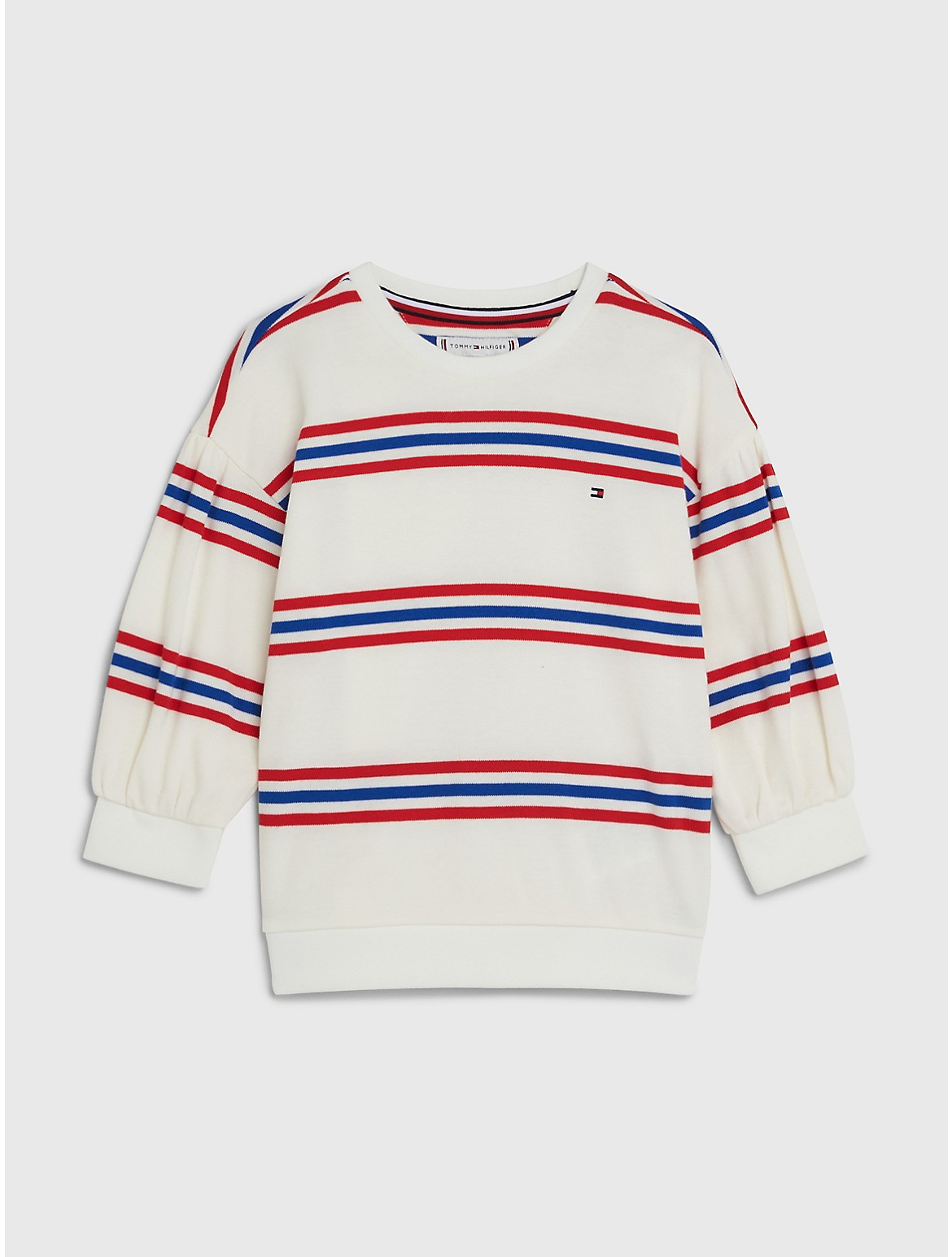 Tommy Hilfiger Girls' Kids' Varsity Stripe Sweatshirt - White - 8