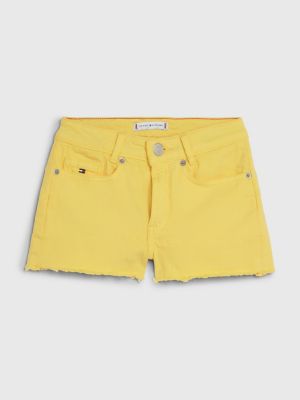 Kids' Denim Short, Starfruit Yellow