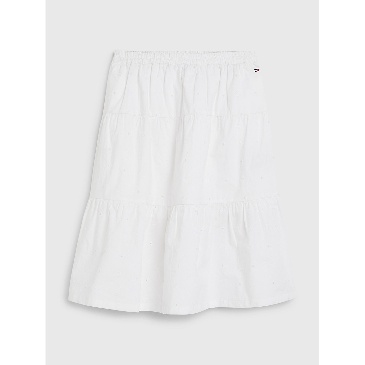 TOMMY HILFIGER Kids TH Monogram Broderie Anglaise Skirt