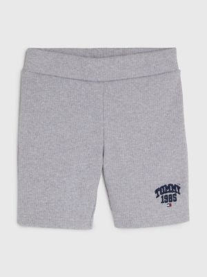 Kids' Varsity Cycling Short, Light Grey Heather