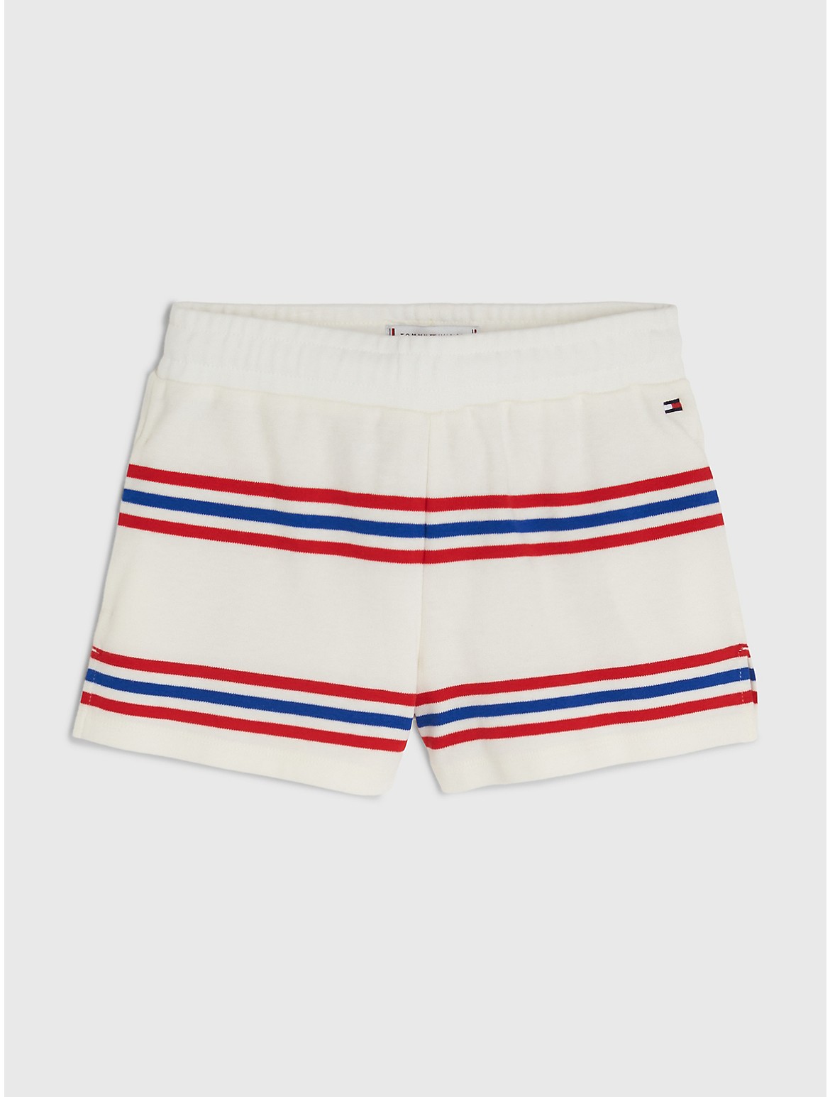 Tommy Hilfiger Girls' Kids' Varsity Stripe Short - White - 5