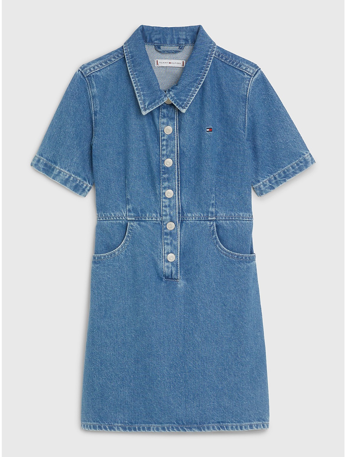 Tommy Hilfiger Girls' Kids' Denim Dress - Blue - 14
