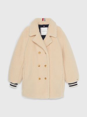 Kids double hot sale breasted coat