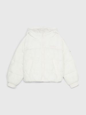 White puffer store jacket kids