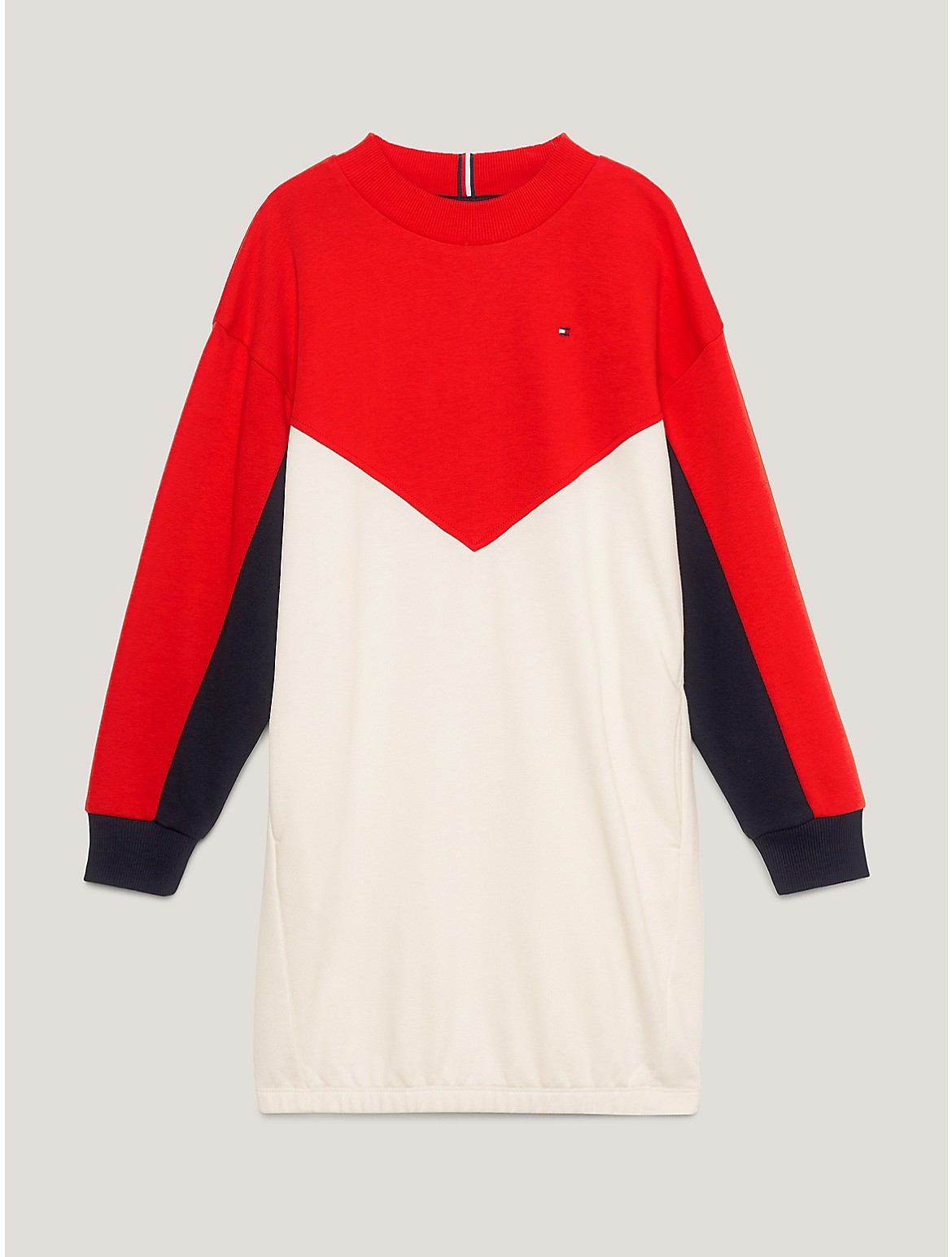 Tommy Hilfiger Girls' Kids' Colorblock Sweatshirt Dress - Multi - 12