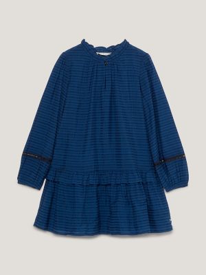 Kids\' Stripe Ruffle Dress Hilfiger Tommy USA 