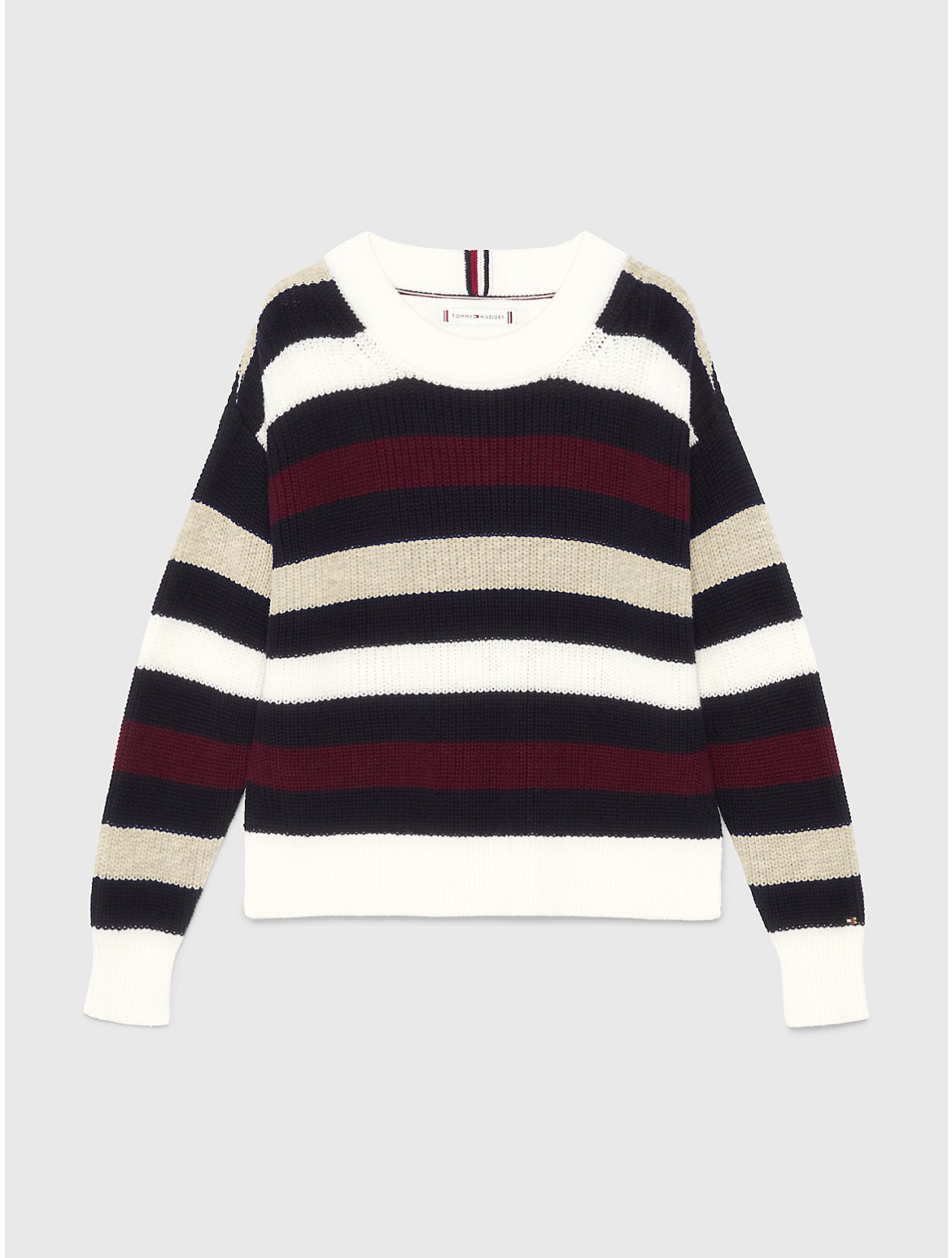 Tommy Hilfiger Girls' Kids' Stripe Crewneck Sweater