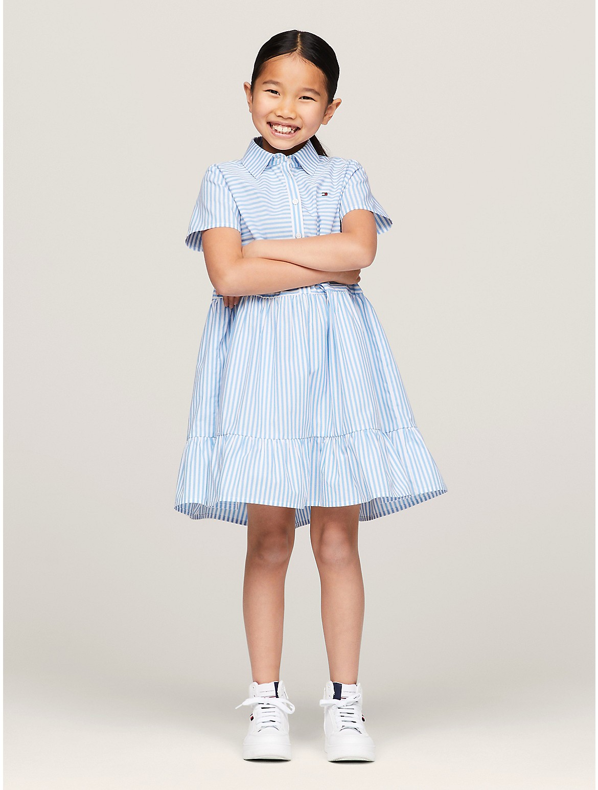Tommy Hilfiger Girls' Kids' Stripe Dress and Scrunchie Set