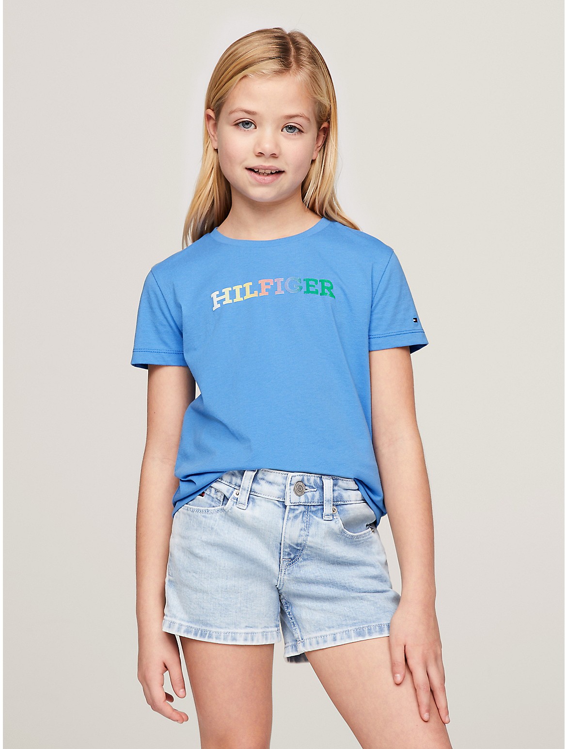 Tommy Hilfiger Girls' Kids' Multicolor Monotype T-Shirt