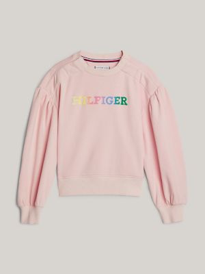 Womens pink outlet tommy hilfiger sweatshirt