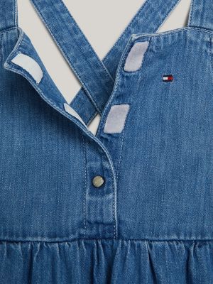 Kids' Cross-Strap Denim Dress | Tommy Hilfiger USA Kids' Cross-Strap Denim Dress | Tommy Hilfiger USA