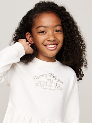 embroidered sweatshirt dress Blue Lobster Embroidered Sweatshirt Dress